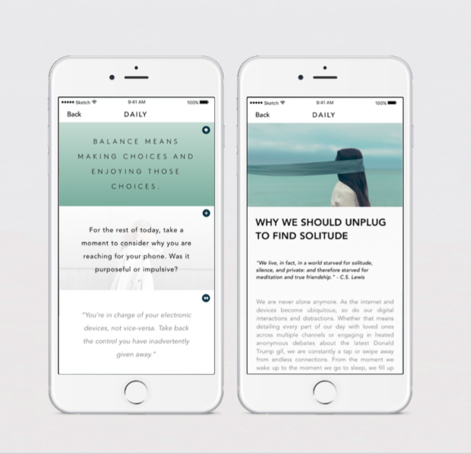 Vinaya companion app screenshot