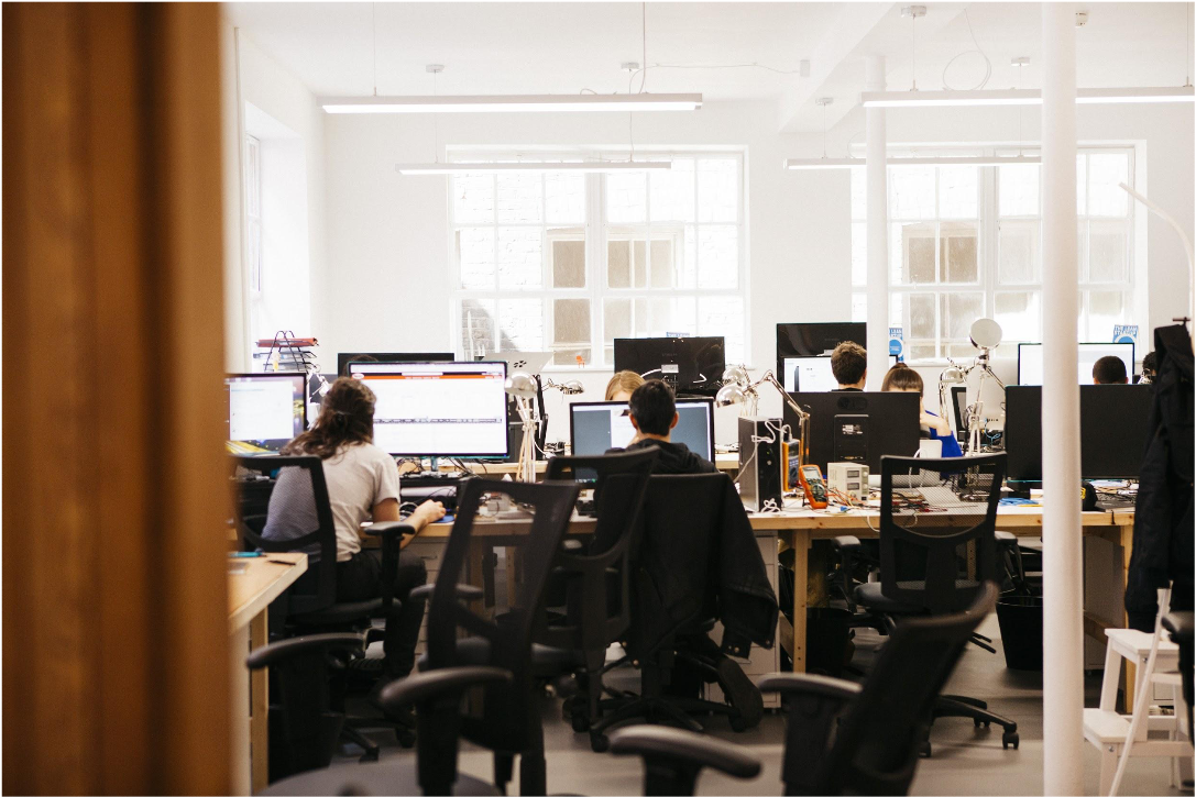 Vinaya engineering team at work in the office